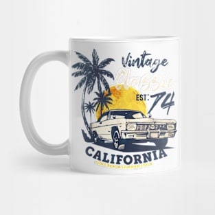 Vintage Long Beach Summer - 50Th Birthday Gift For Men T-Shirt Mug